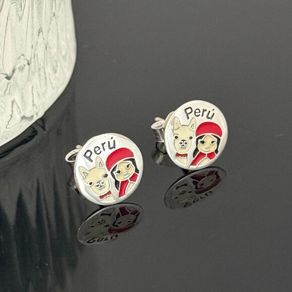 Jewelry - Peru Earrings S925 Sterling Silver Handmade Ear Stud